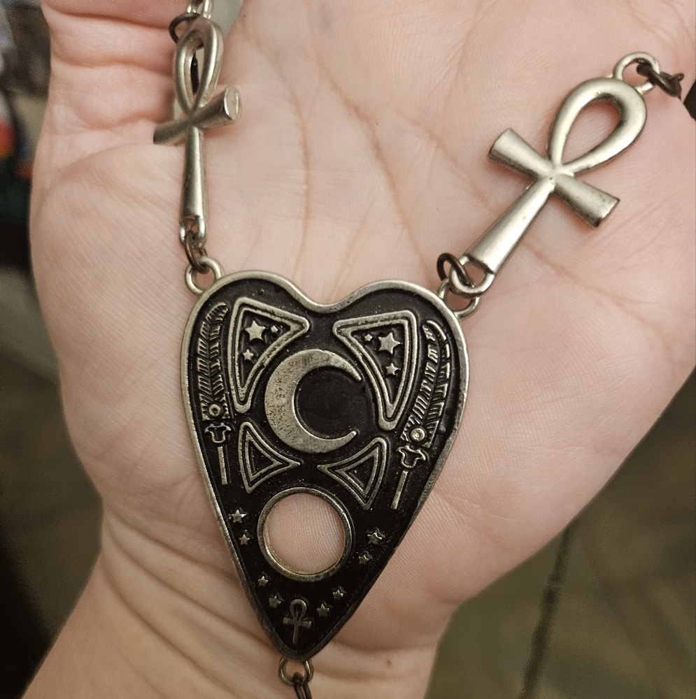 Restyle Planchette ankh necklace